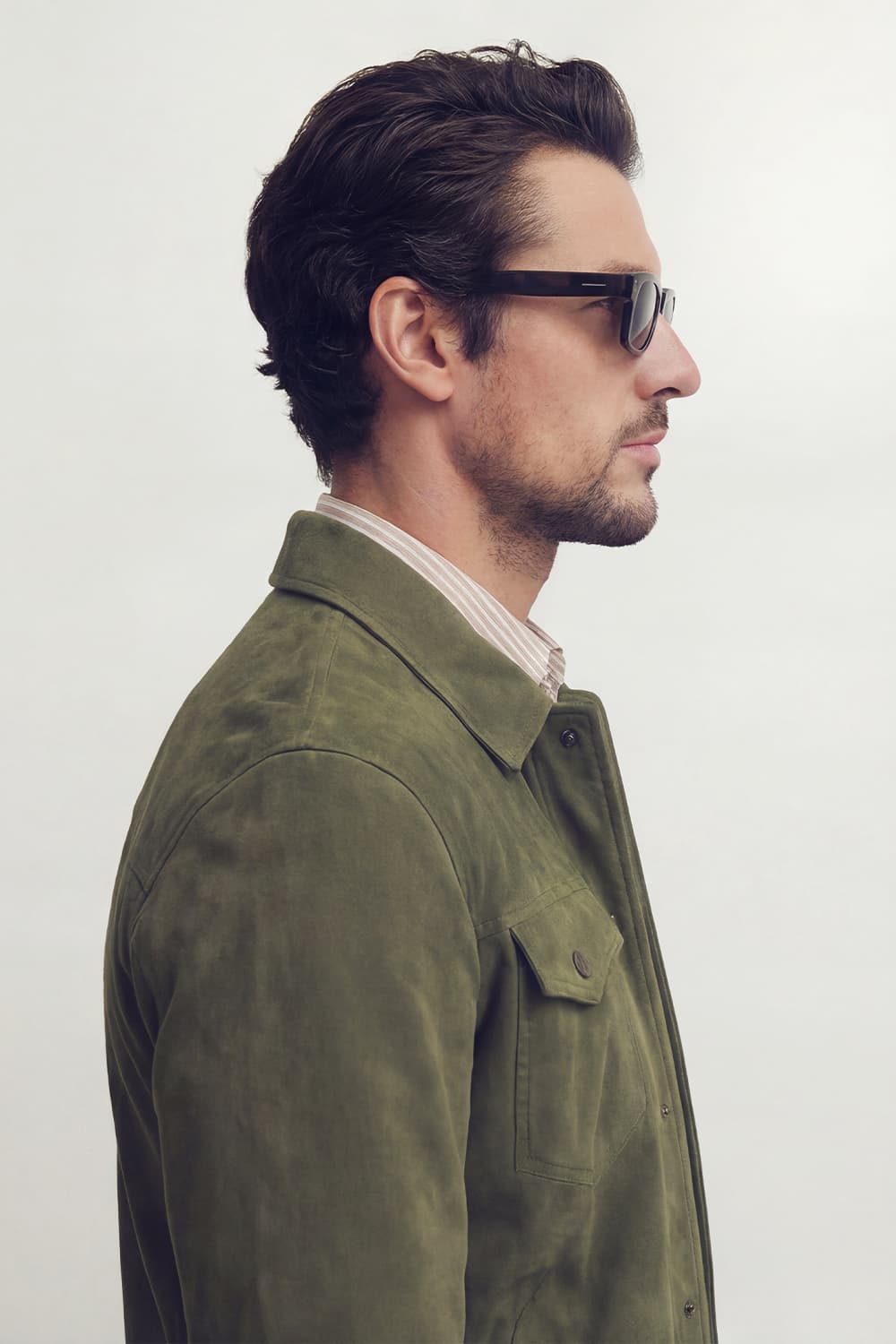 Ale Green Suede Men’s Jacket unisex Barone firenze - 8