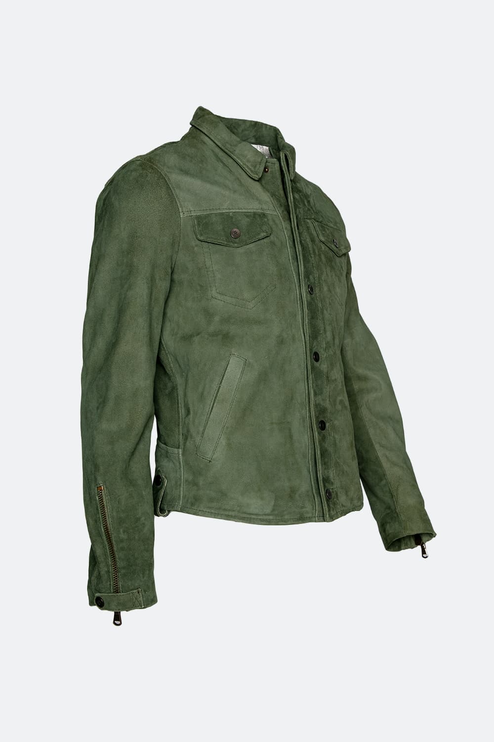 Ale Green Suede Men’s Jacket unisex Barone firenze - 7