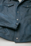 Ale Blue Suede Jacket Men's unisex Barone firenze - 8