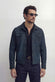 Ale Blue Suede Jacket Men's unisex Barone firenze - 1