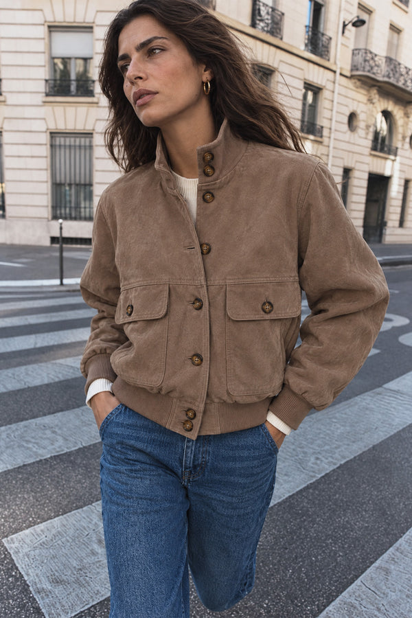Alma Camoscio Taupe woman Barone firenze