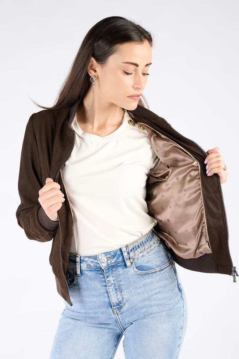 Ambra Suede Dark Brown donna Barone firenze - 2