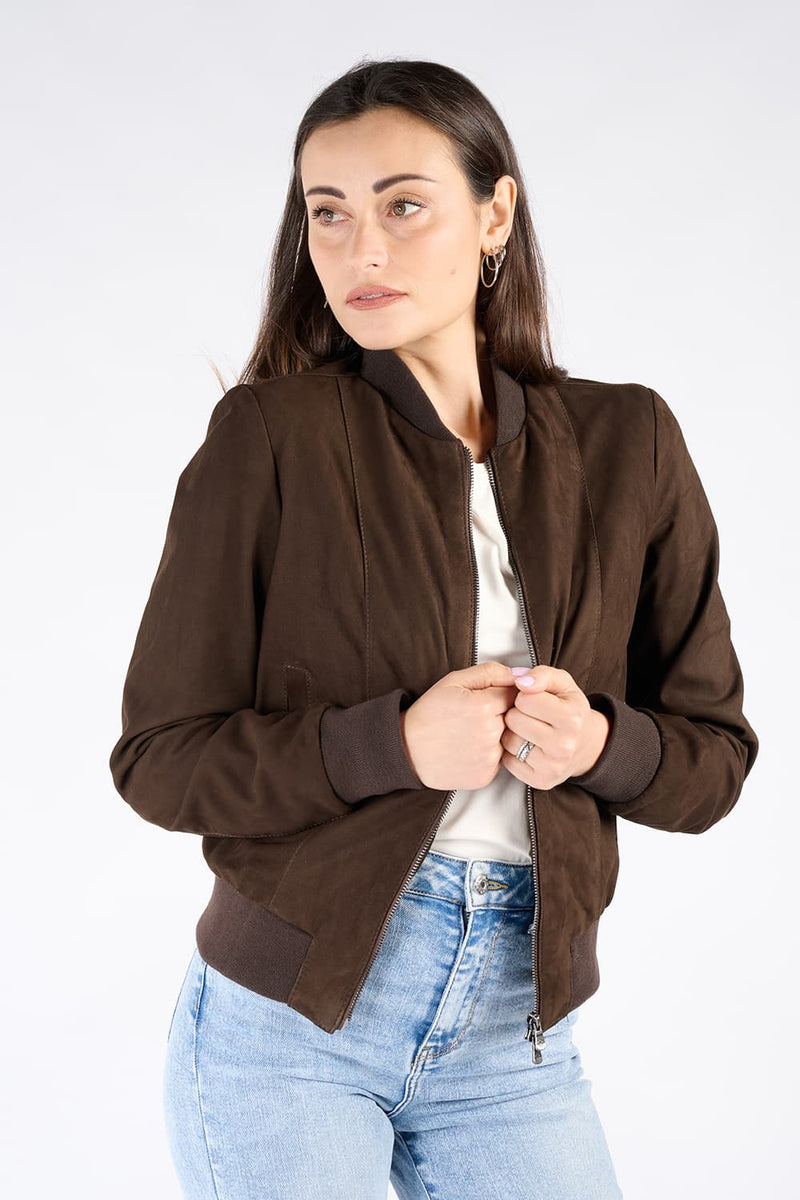 Ambra Suede Dark Brown donna Barone firenze - 6