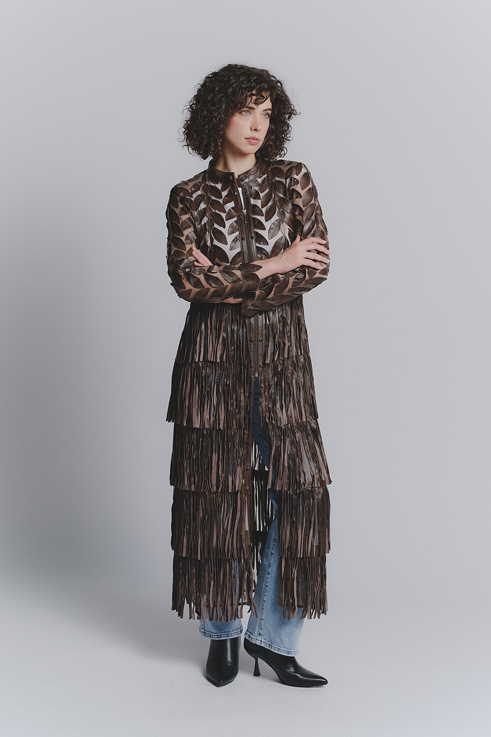 Giacca Atena Coffee woman Barone firenze - 1