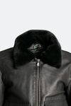 Aviator Black Leather Jacket uomo Barone firenze - 9
