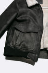 Aviator Shearling Style Black uomo Barone firenze - 4