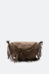 Bea Studded Suede Pouch Taupe woman Barone firenze - 1