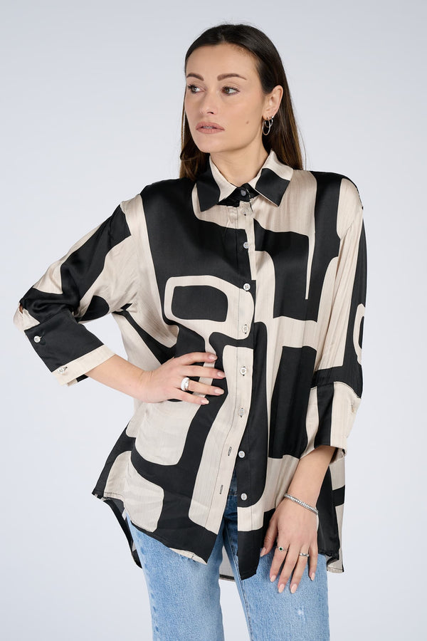 Button blouse woman Barone firenze