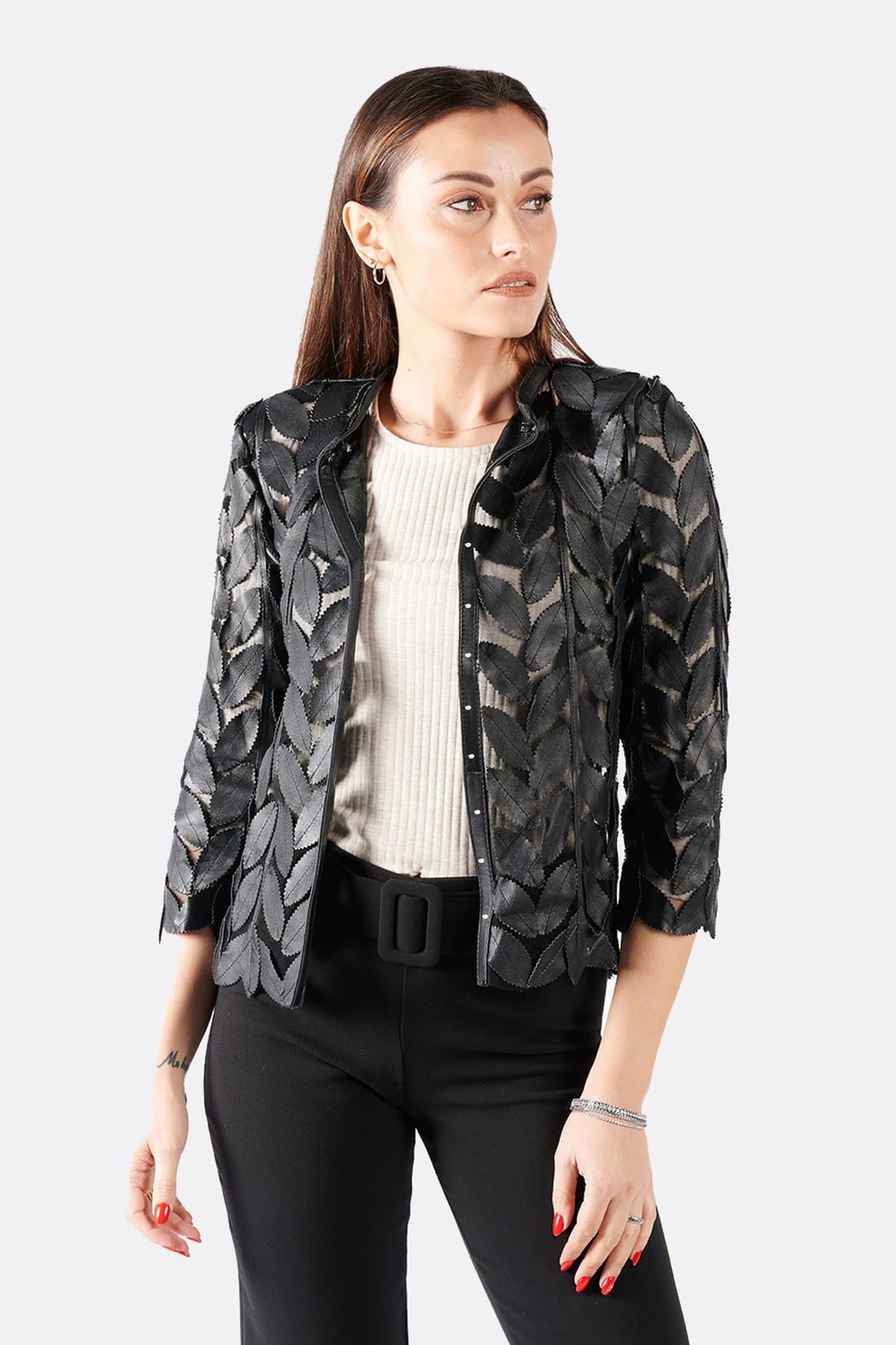 Leaves Jacket donna Barone firenze - 3