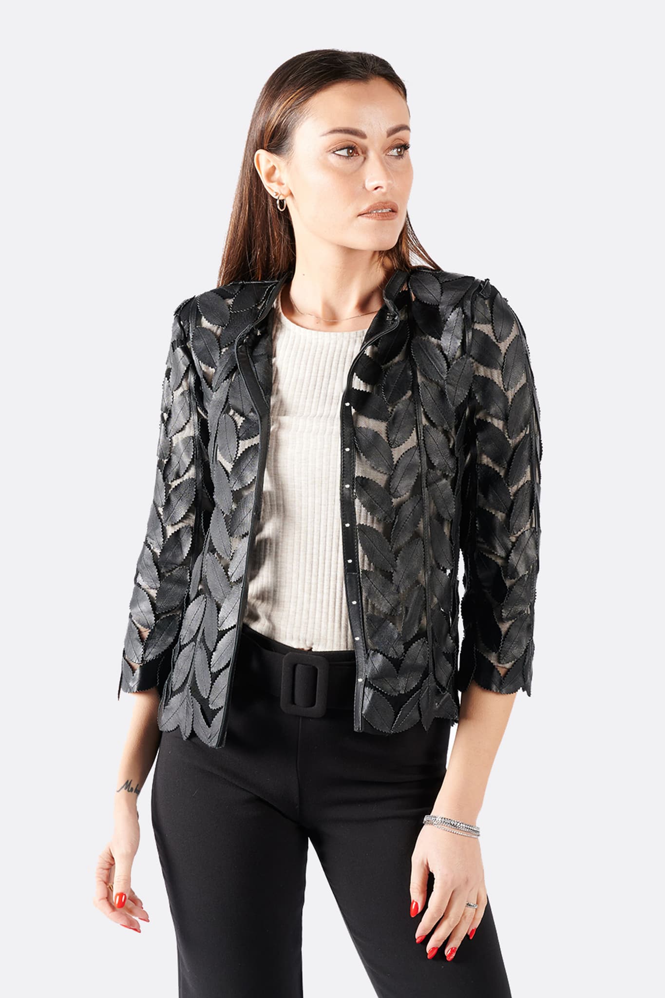 Leaves Jacket donna Barone firenze - 3