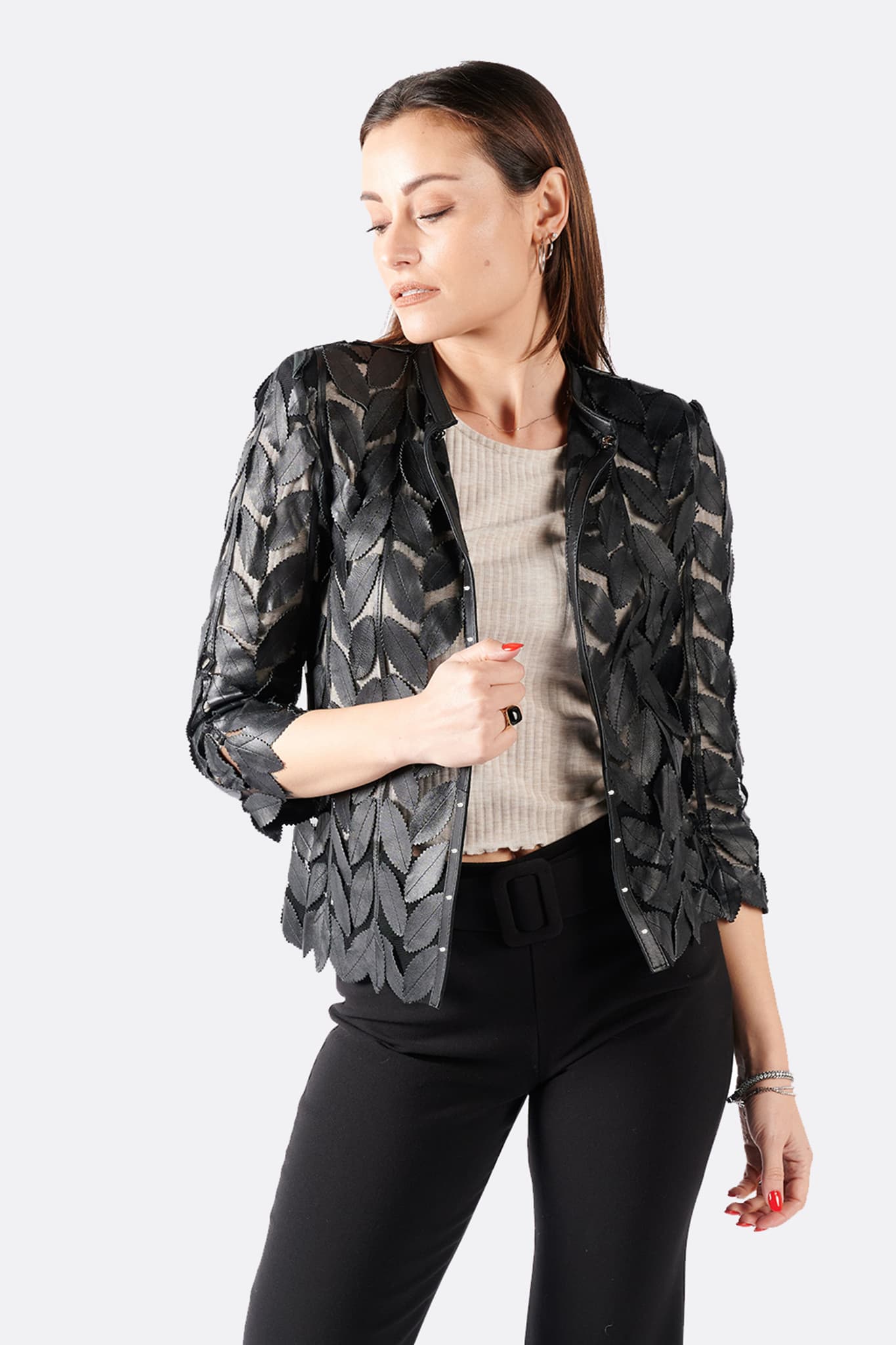 Leaves Jacket donna Barone firenze - 1
