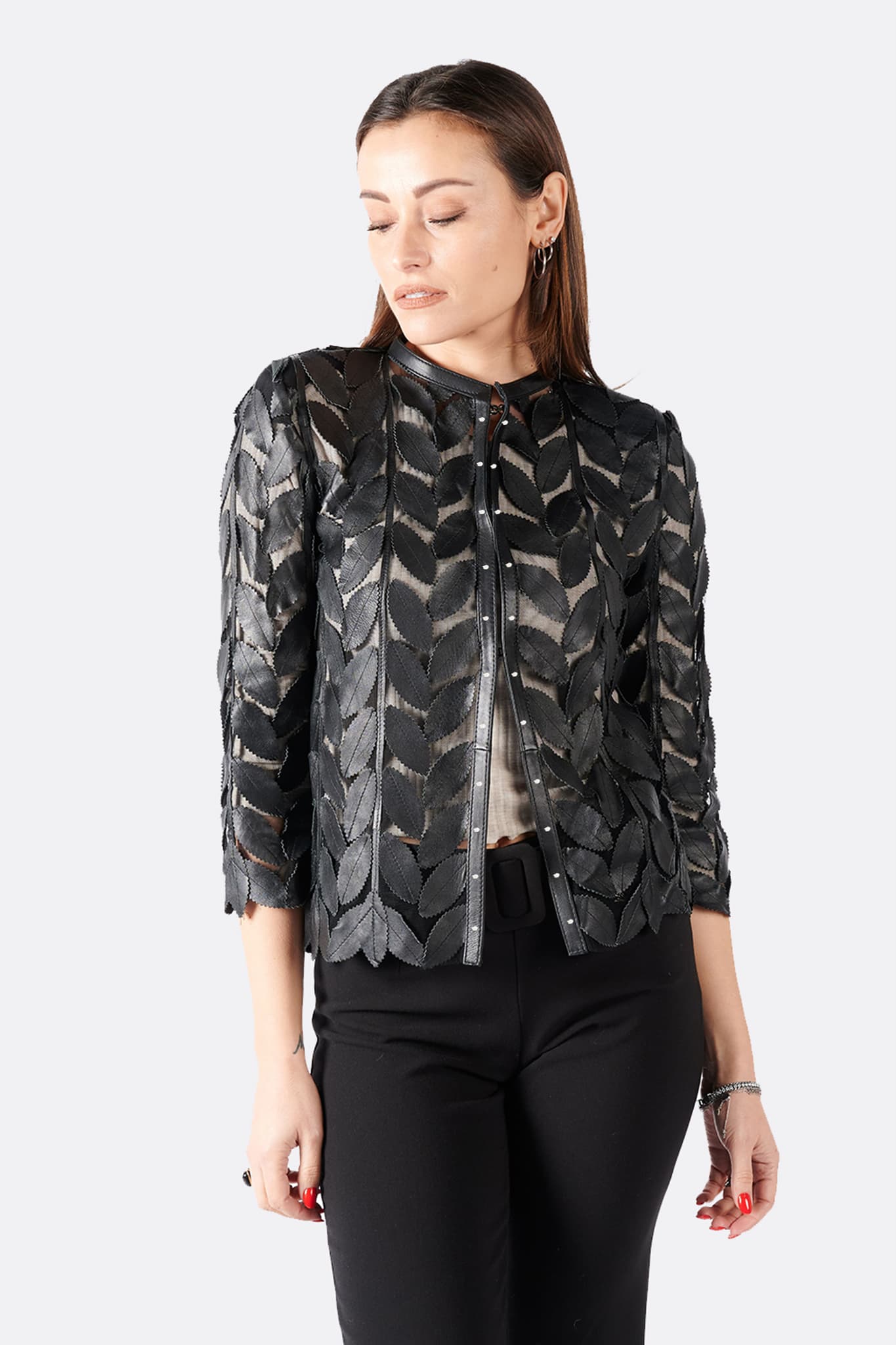 Leaves Jacket donna Barone firenze - 4