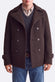 Men's Mixed Wool Double Breasted Coat man Barone firenze - 2