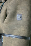 Chiodo Gold Shearling Style Verde man Barone firenze - 6