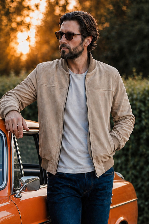 David Taupe Suede unisex Barone firenze