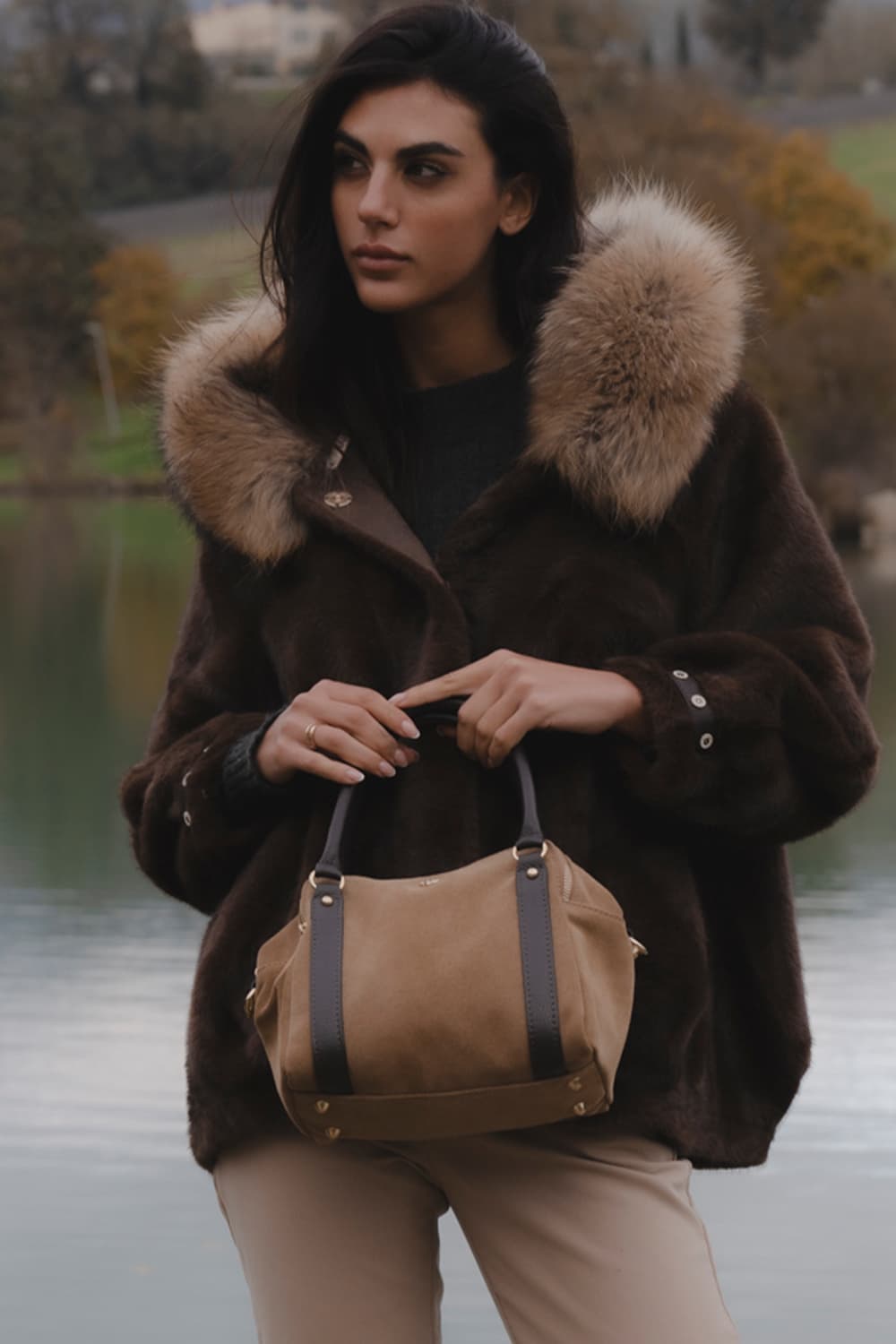 Divina Taupe Suede donna Barone firenze - 2