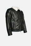 Elton Gold Colletto Shearling Style Nero Panna man Barone firenze - 3