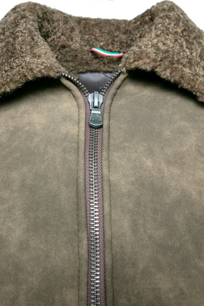 Elton Gold Colletto Shearling Style Verde