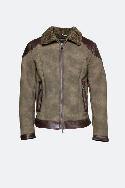 Elton Gold Colletto Shearling Style Verde