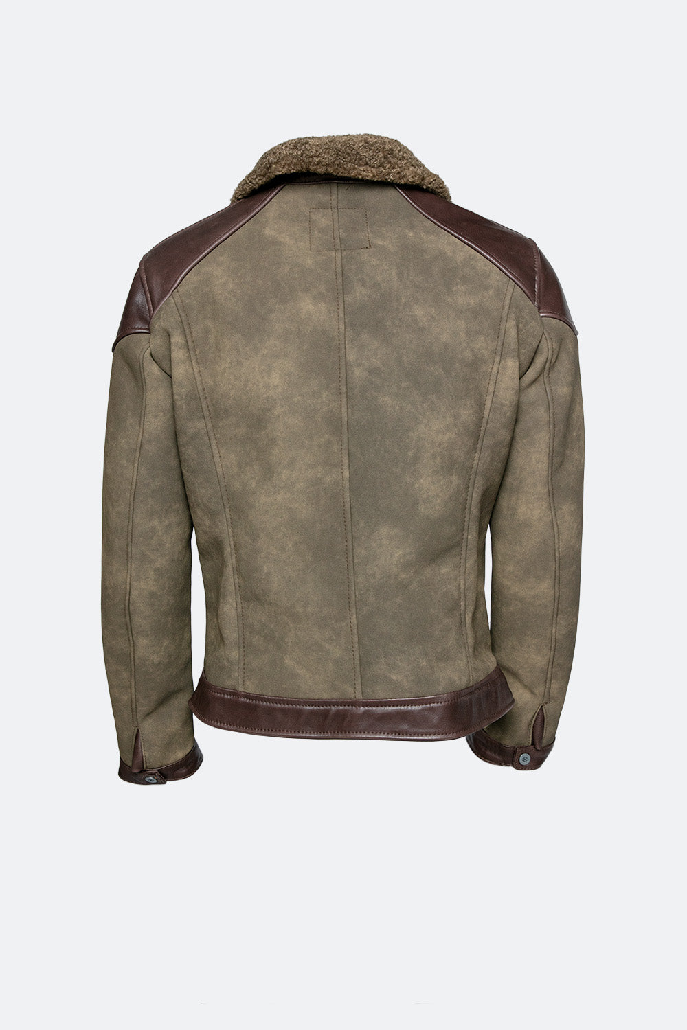 Elton Gold Colletto Shearling Style Verde man Barone firenze - 6