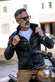 Elton Shearling Style Collar Dark Brown man Barone firenze - 1
