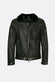 Elton Shearling Style Collar Dark Brown man Barone firenze - 3