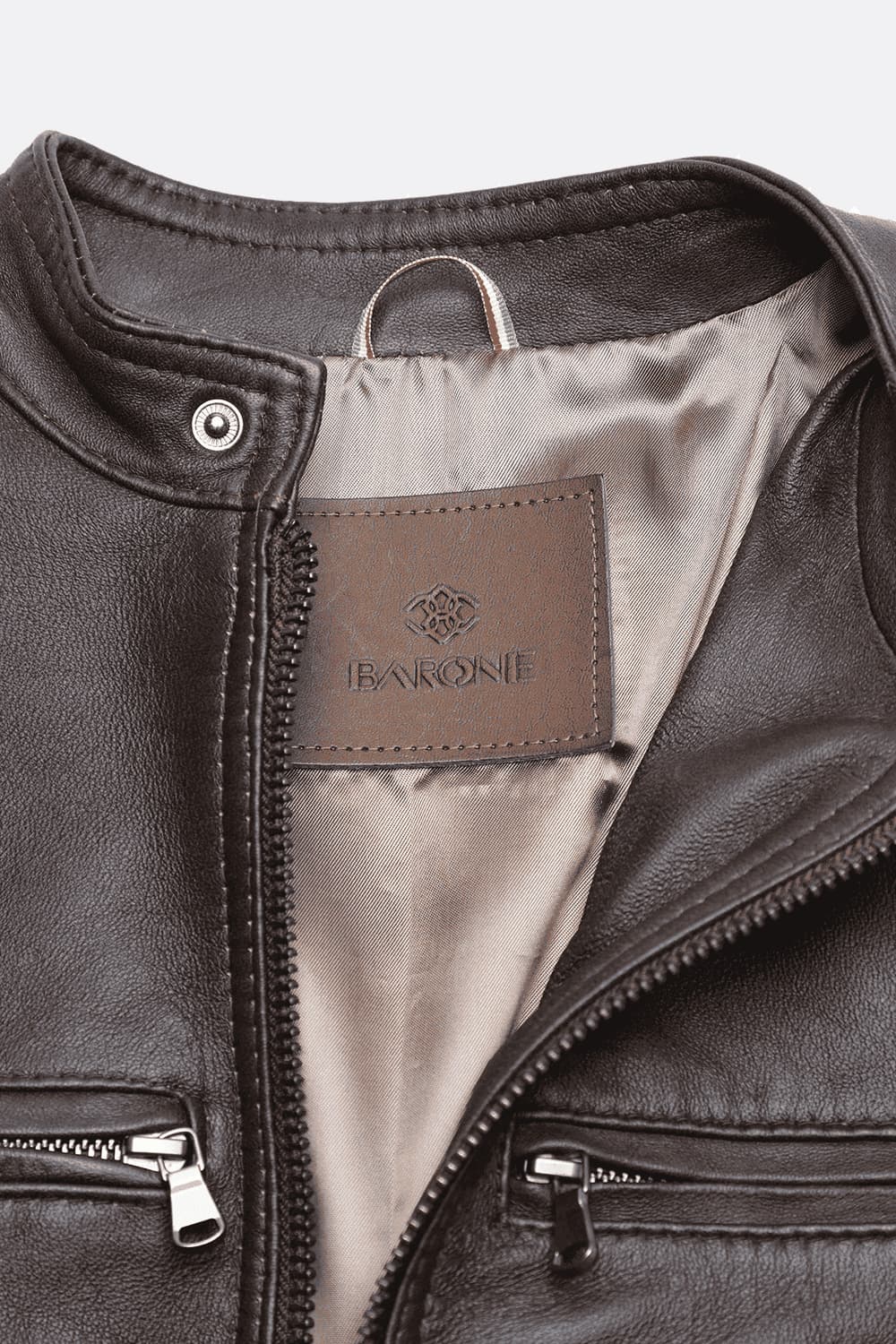 Elton Gold Nappa Dark Brown uomo Barone firenze - 5