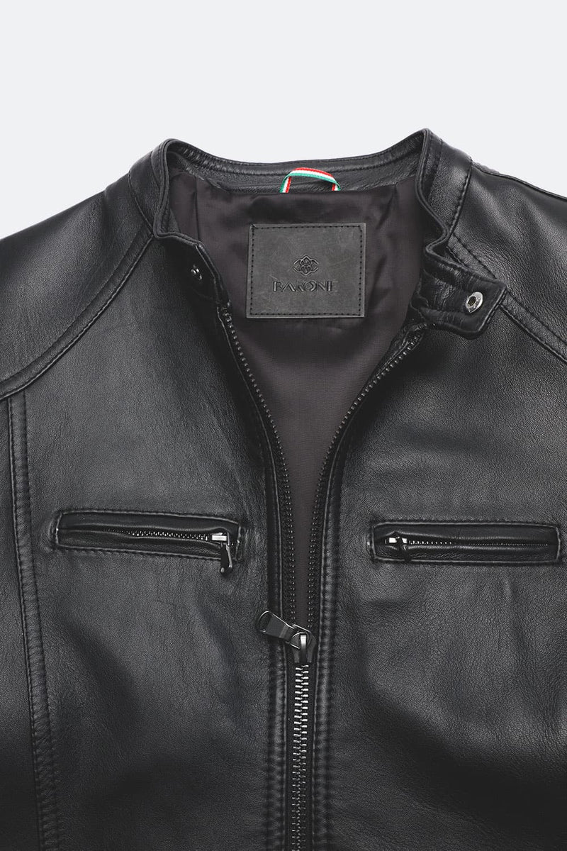 Elton Gold Nappa Black uomo Barone firenze - 5