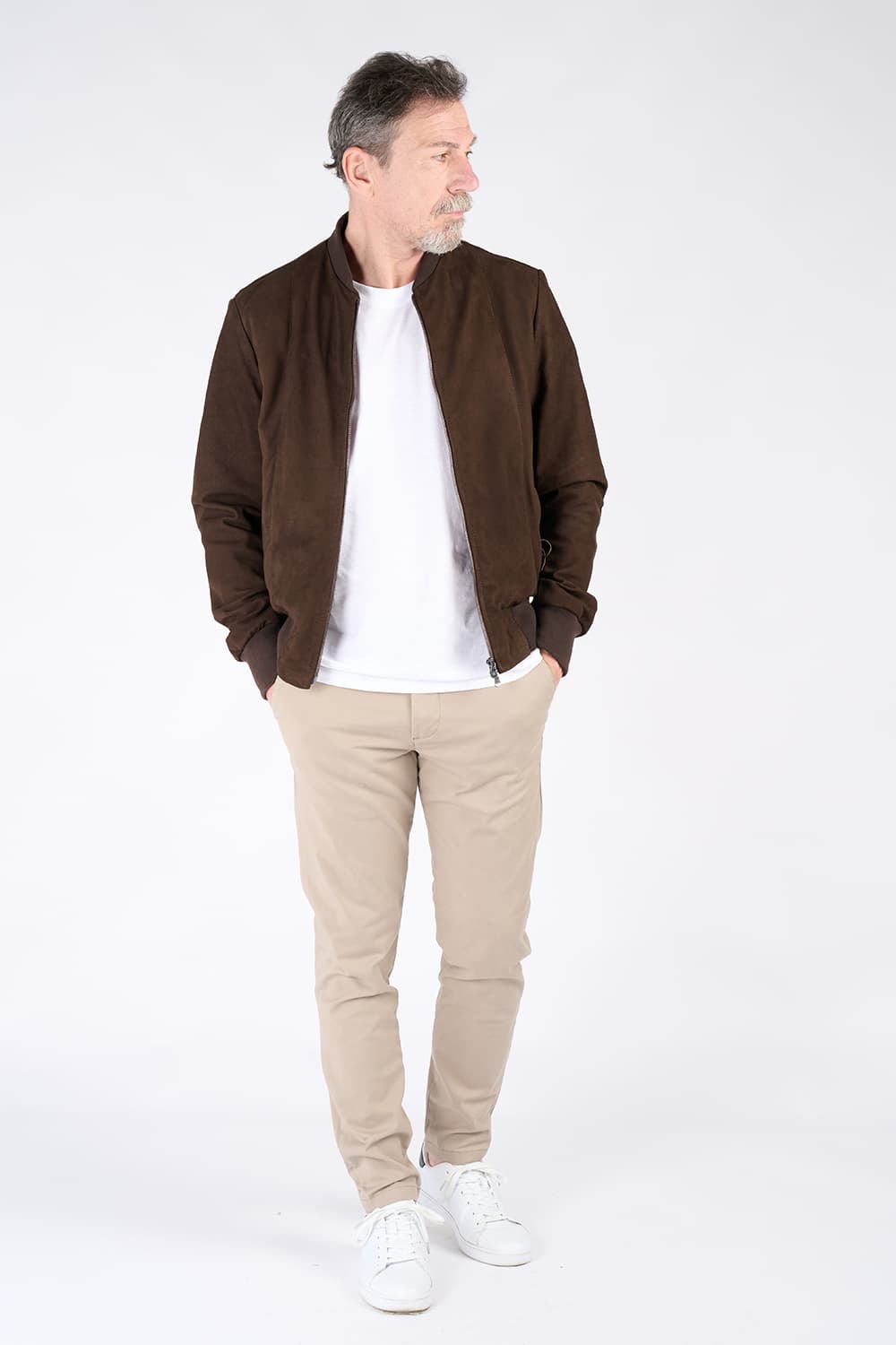 Enrico Dark Brown Suede uomo Barone firenze - 7