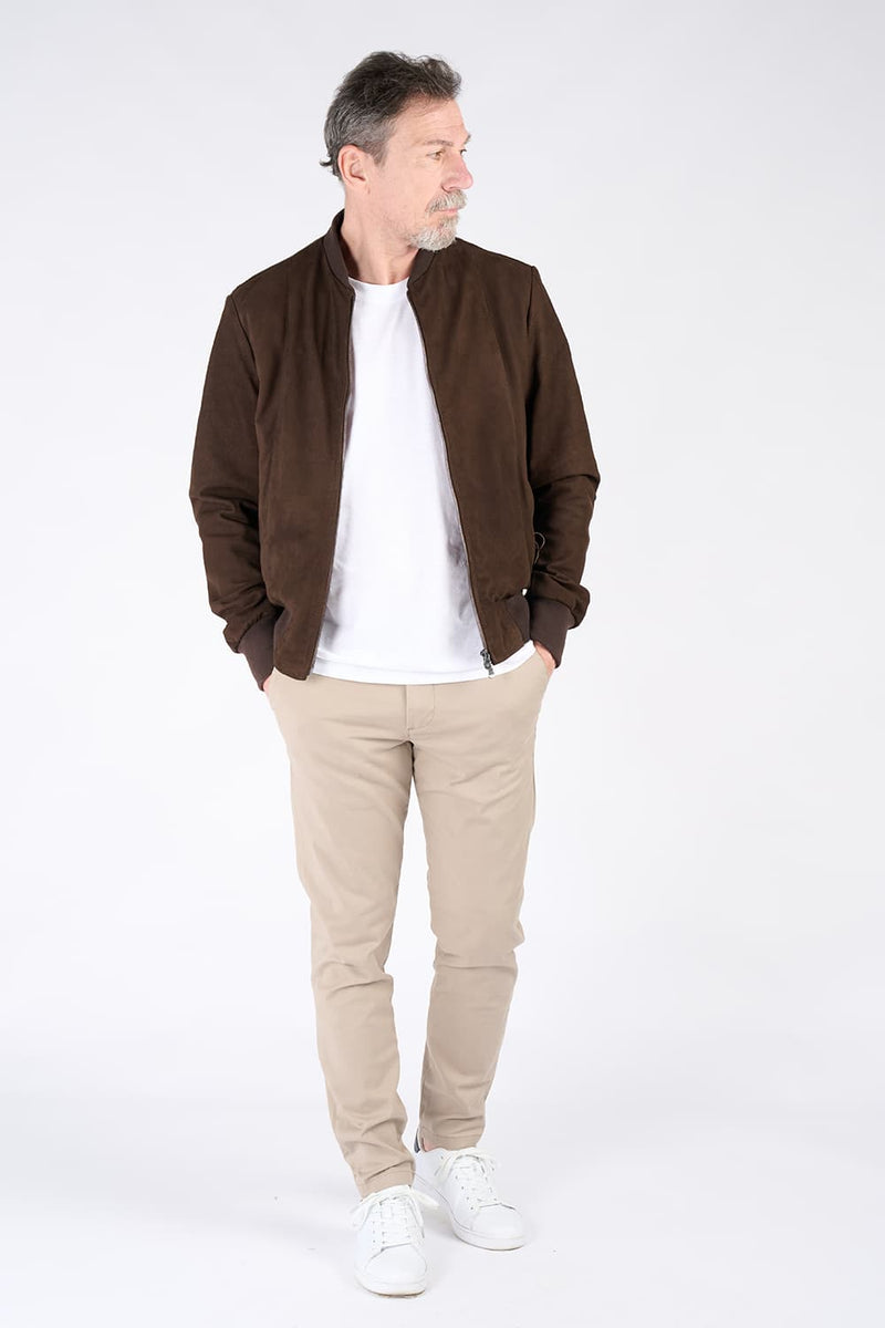 Enrico Dark Brown Suede uomo Barone firenze - 7