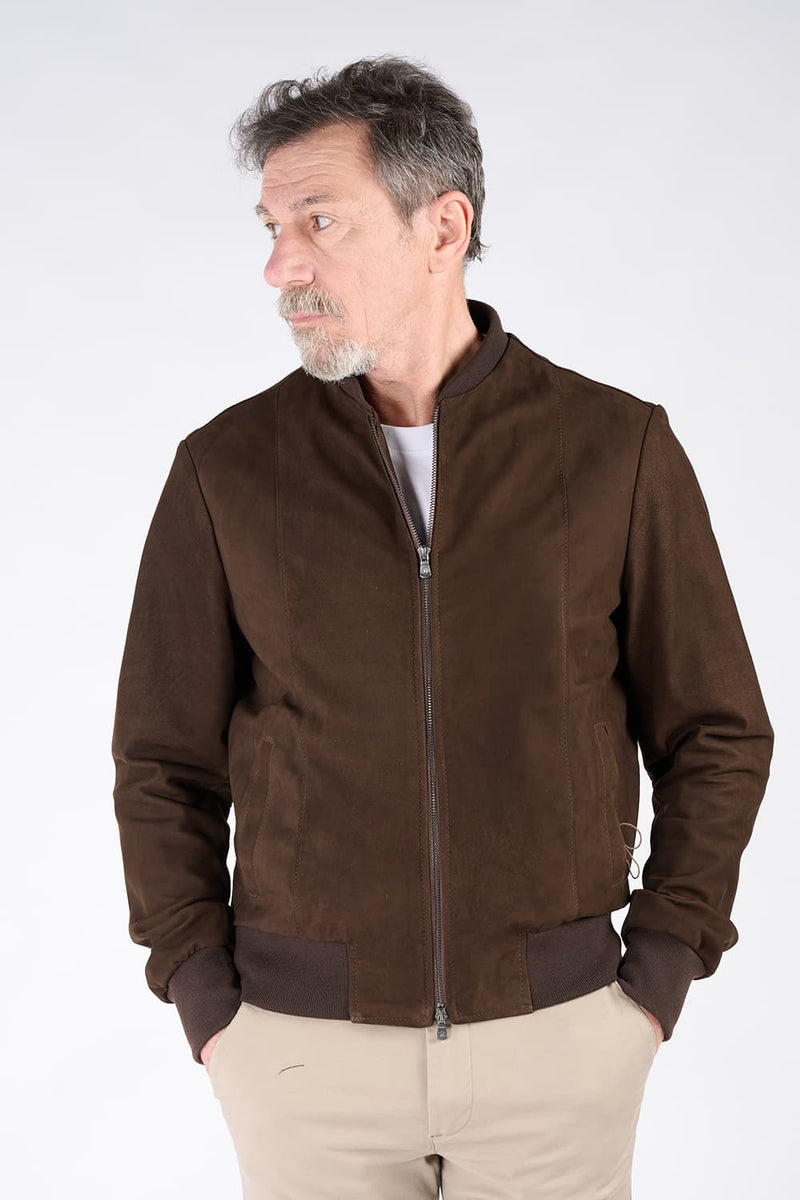 Enrico Dark Brown Suede uomo Barone firenze - 4