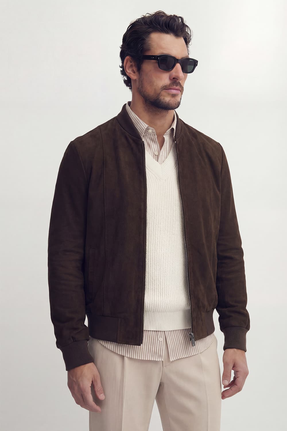 Enrico Dark Brown Suede uomo Barone firenze - 1