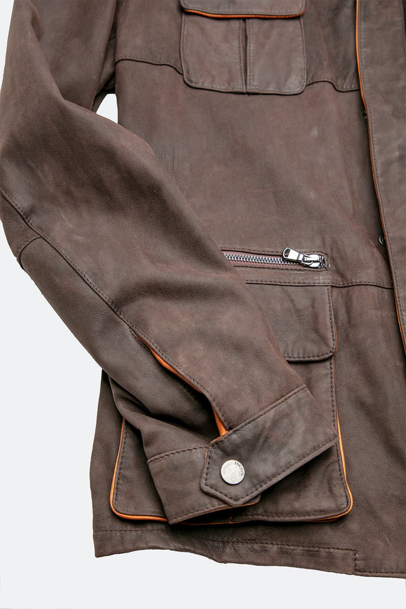 Francesco Oiled Saharan Dark Brown uomo Barone firenze - 10