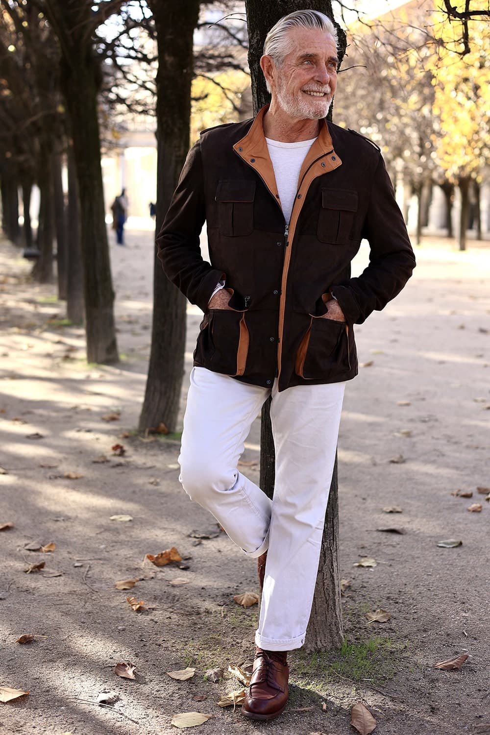 Francesco Oiled Saharan Dark Brown uomo Barone firenze - 5