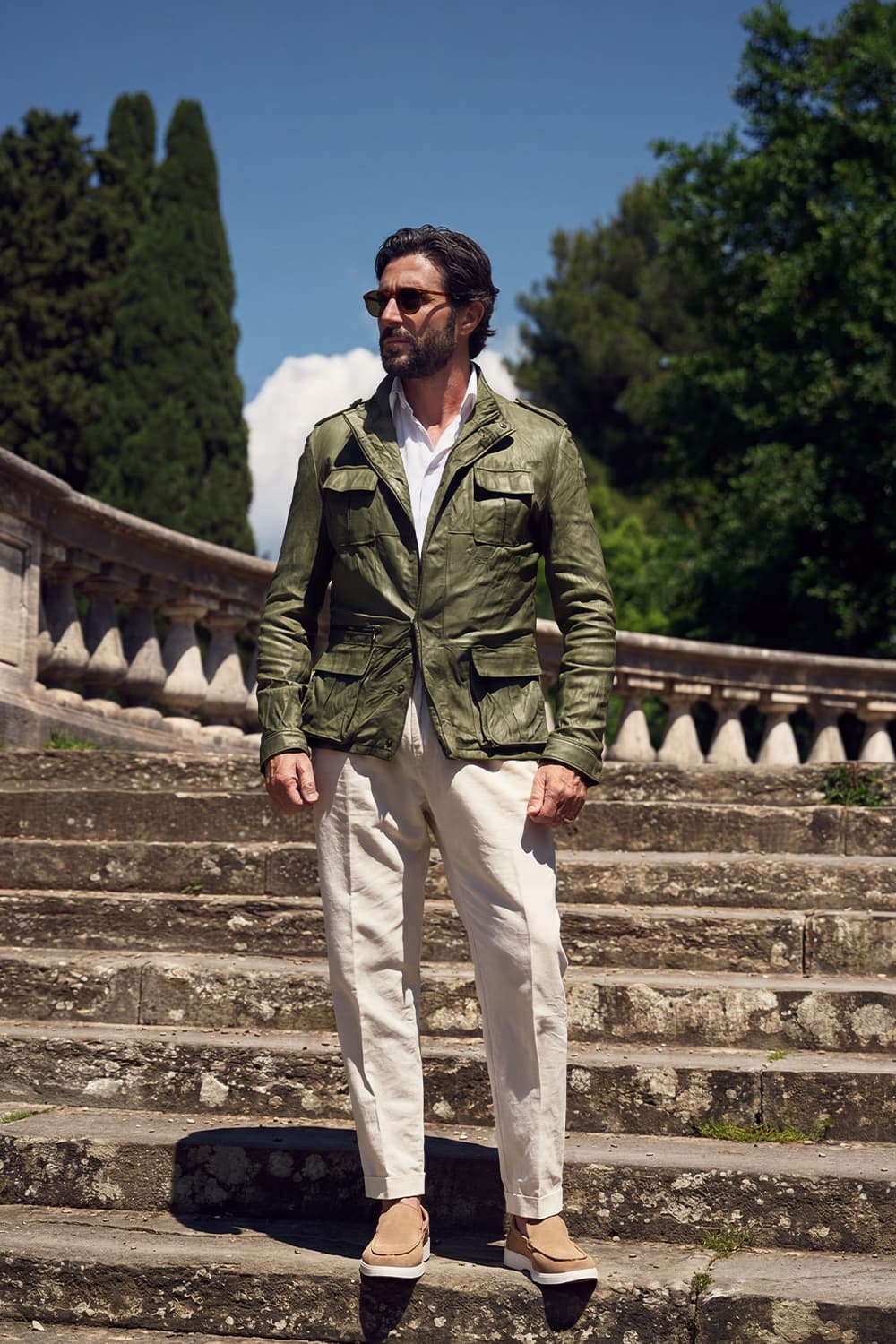 Francesco Saharan Vintage Green uomo Barone firenze - 5