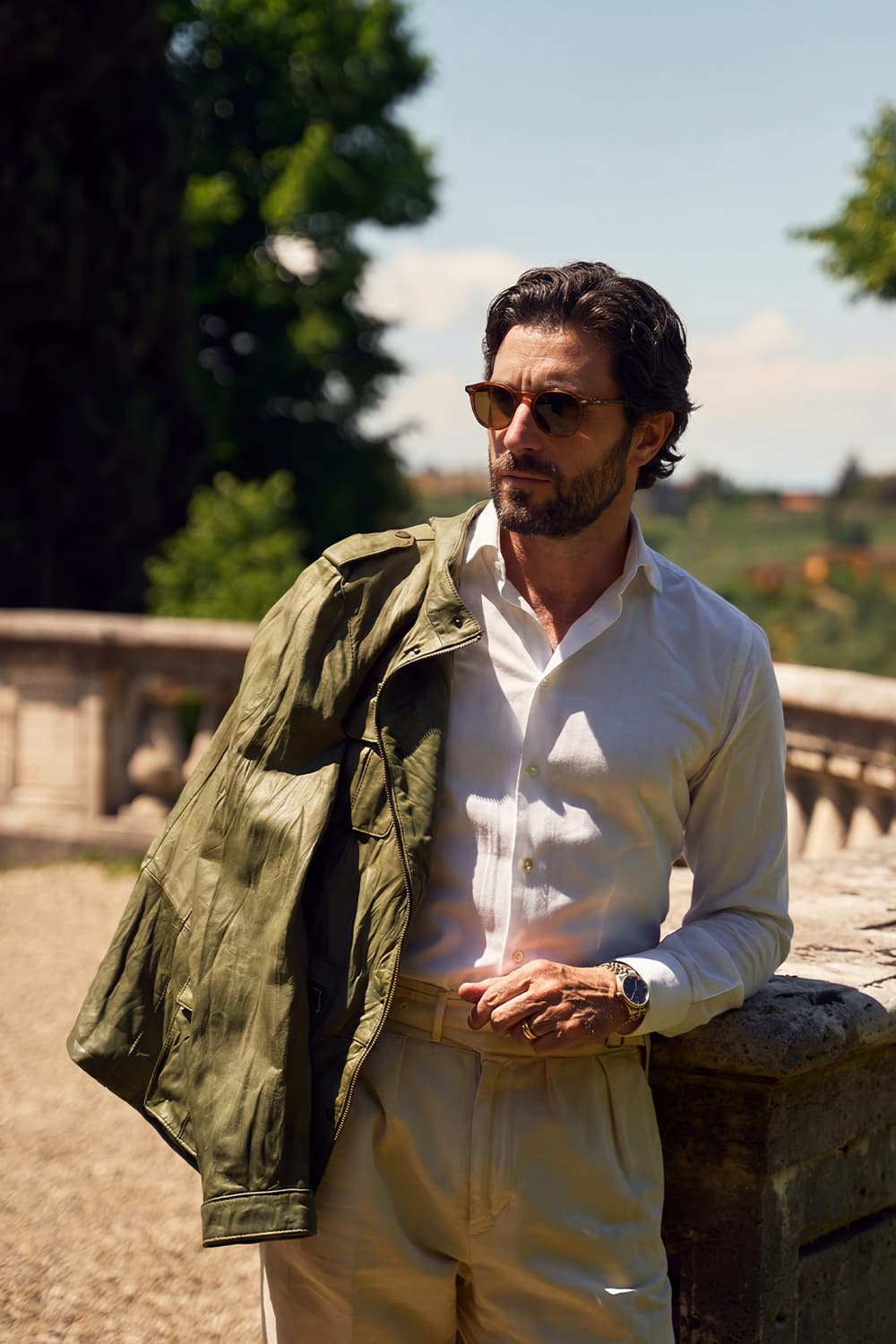 Francesco Saharan Vintage Green uomo Barone firenze - 4