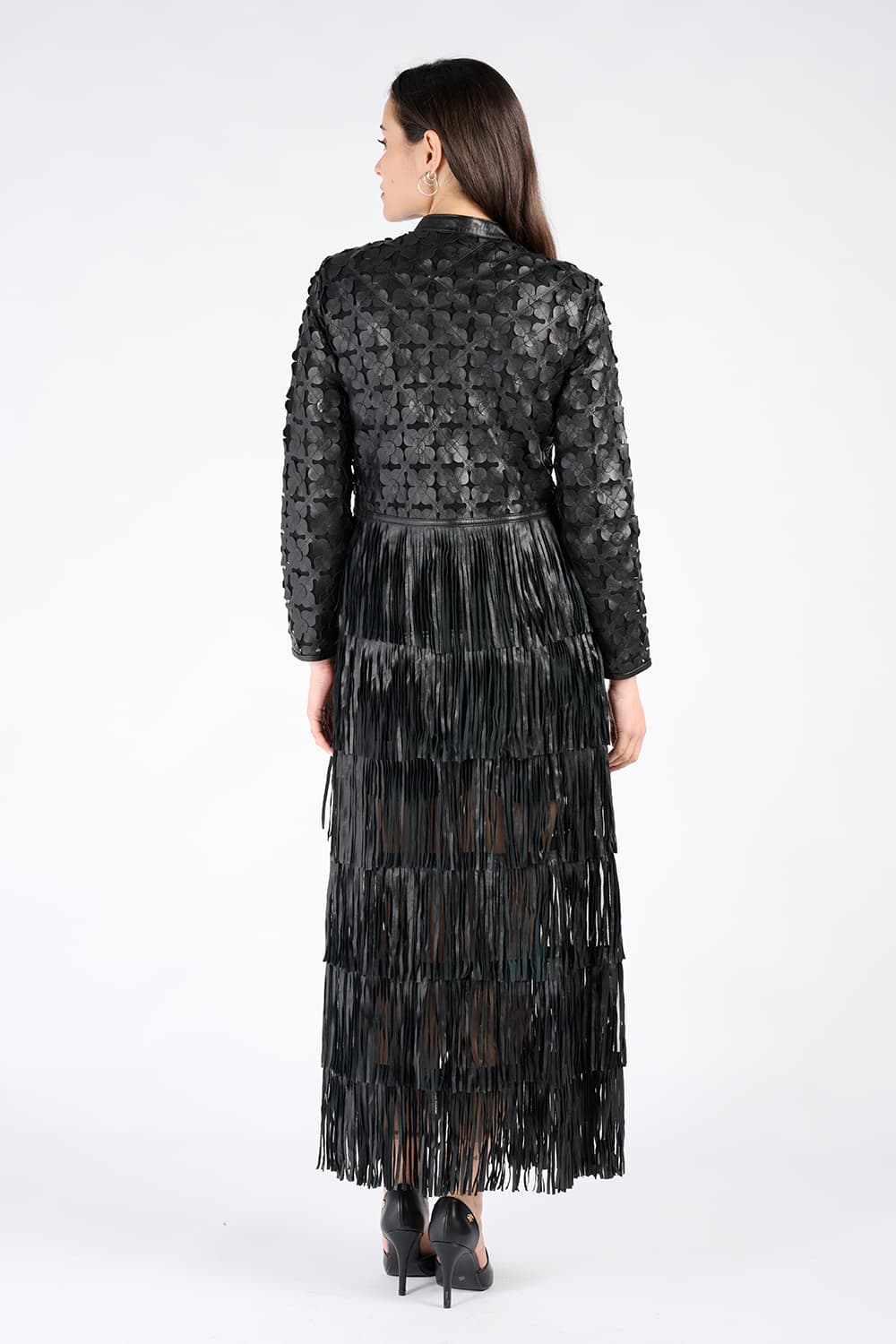 Long Leaves Jacket with Zip donna Barone firenze - 6