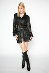 Fringed Jacket with Studs and Zip donna Barone firenze - 3