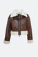 Ginevra Dark Brown Shearling Style donna Barone firenze - 2