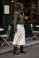 Ginevra Shearling Style Verde woman Barone firenze - 3
