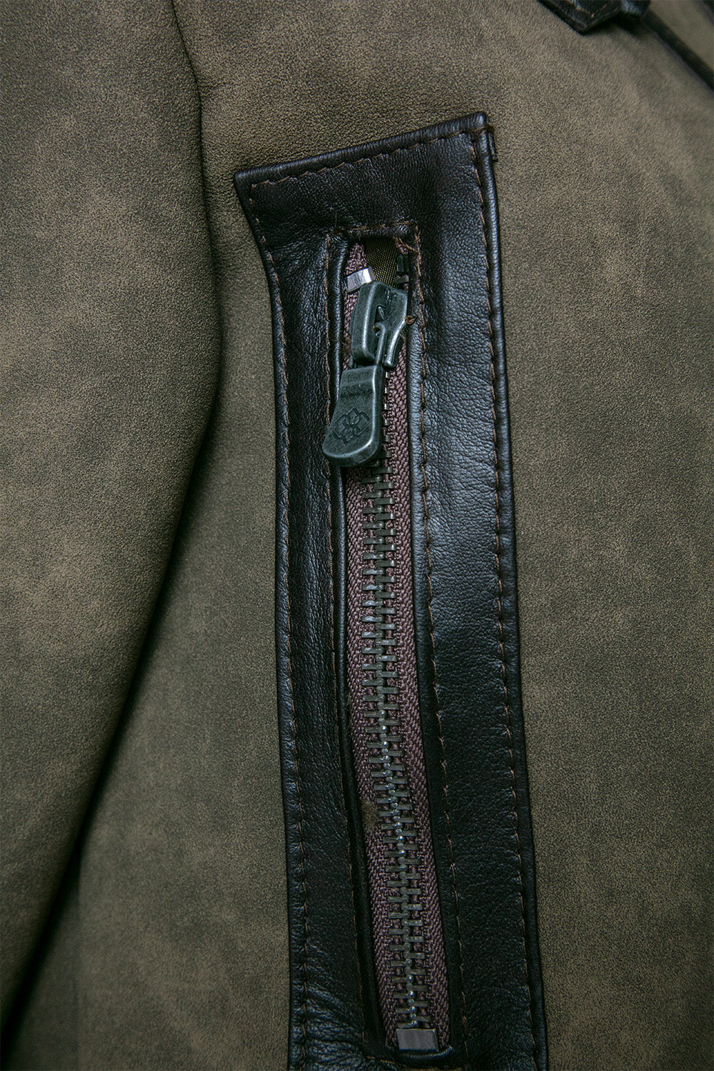 Ginevra Shearling Style Verde woman Barone firenze - 6