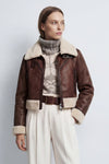 Ginevra Dark Brown Shearling Style donna Barone firenze - 1