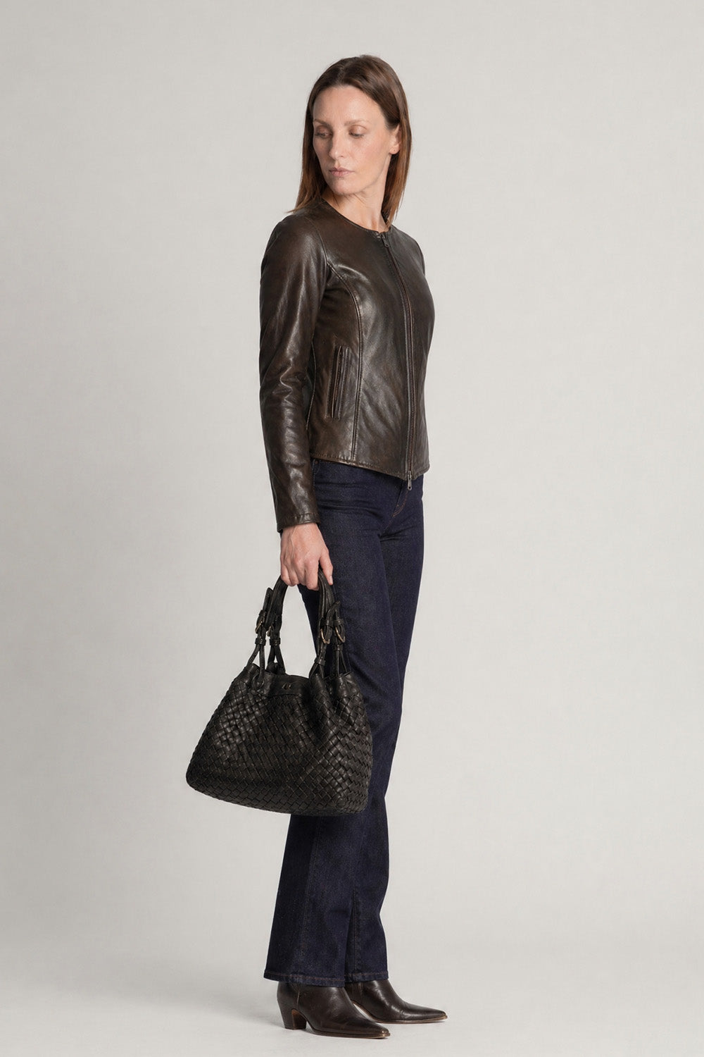 Irene Dark Brown Long woman Barone firenze - 5