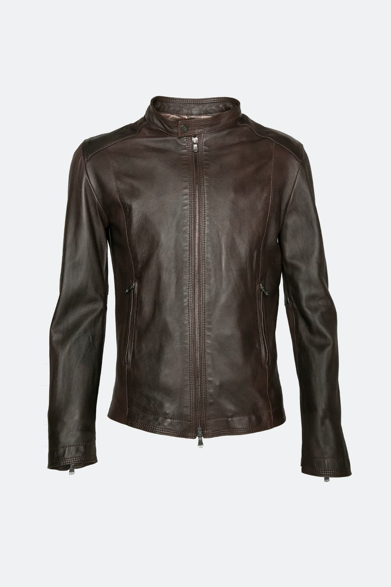 Massi Dark Brown Jacket  uomo Barone firenze - 8