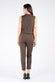 Shine Trousers Dark Brown donna Barone firenze - 3