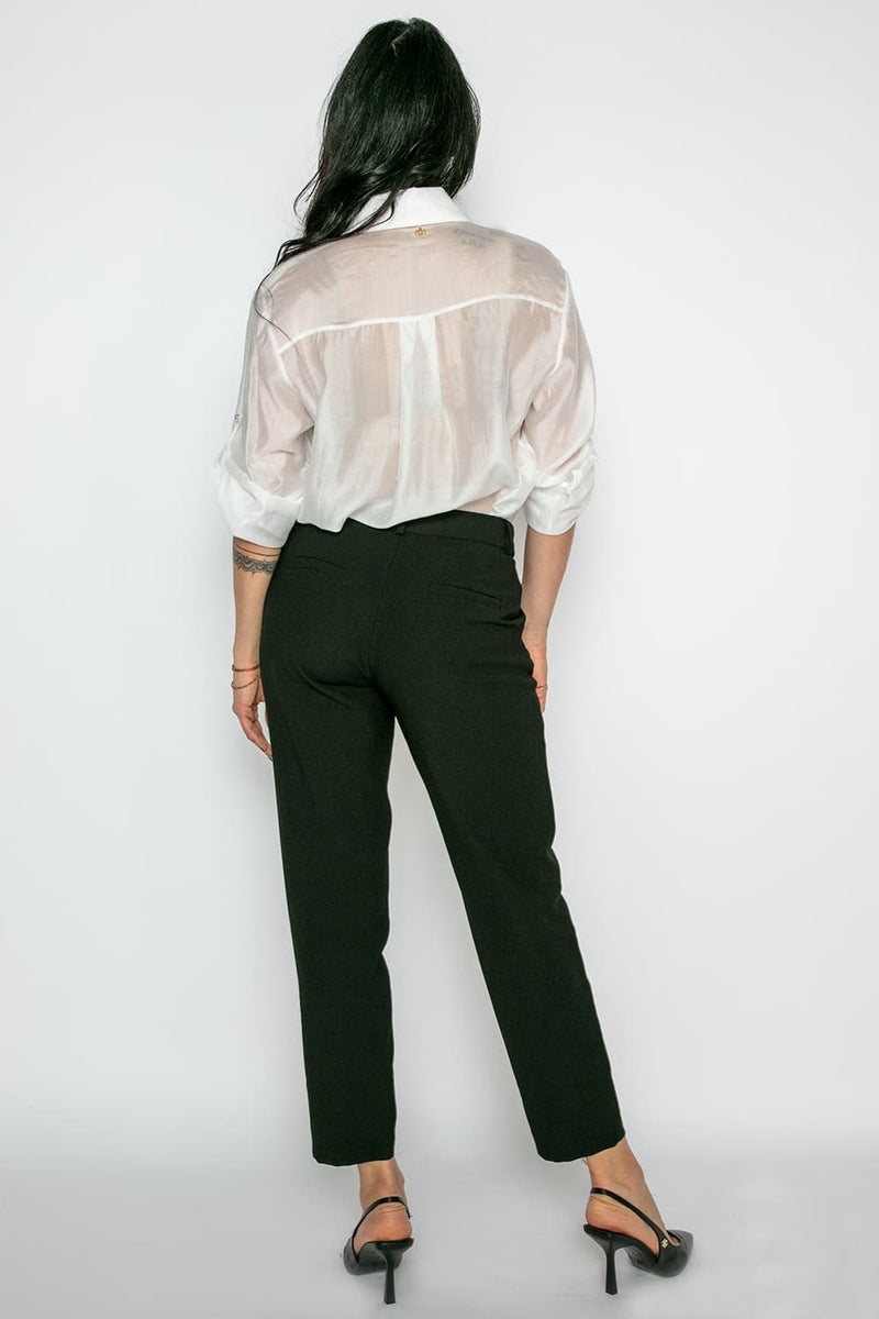 Classic trousers with button donna Barone firenze - 2
