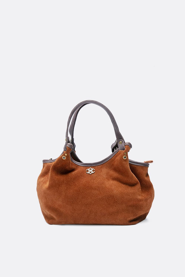 Pienza Bicolor in Leather Brown woman Barone firenze