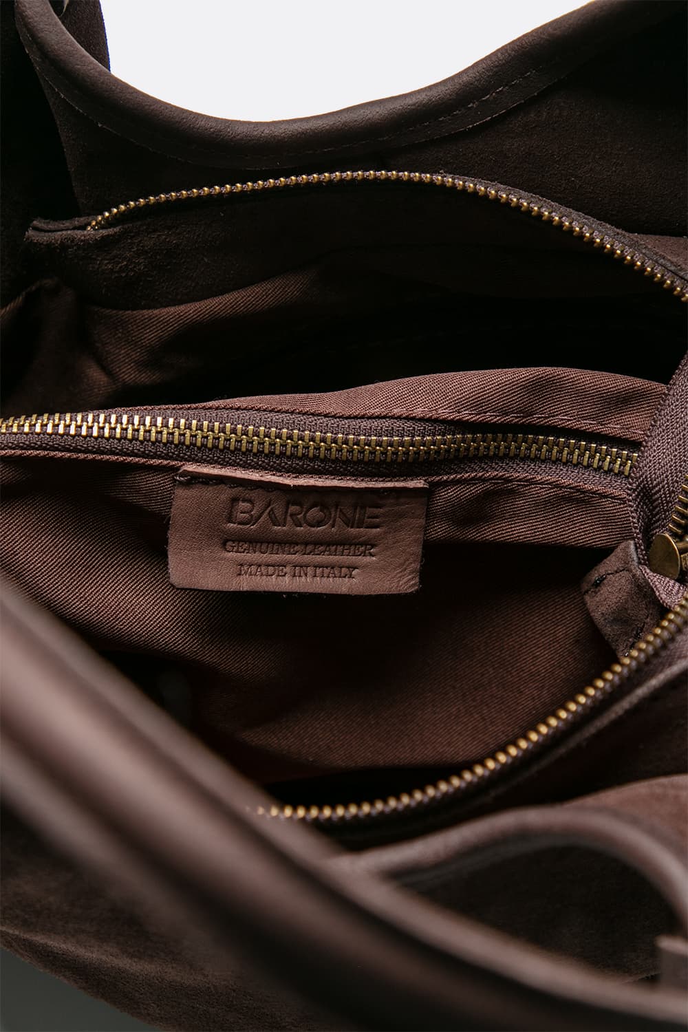 Pienza camoscio borsa 100% vera pelle Made in Italy - Barone Firenze