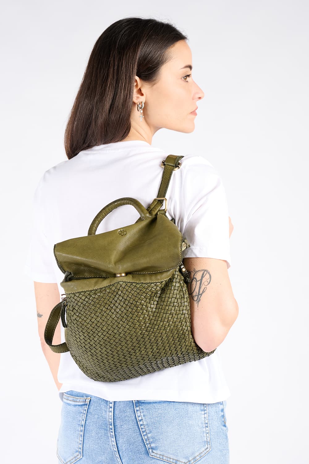 Pisa Green Backpack woman Barone firenze - 2
