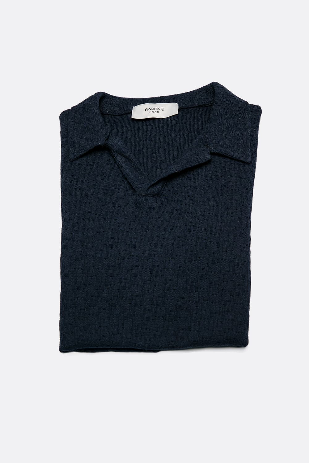 Men's Blue Polo Shirt man Barone firenze - 5